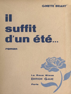 cover image of Il suffit d'un été...